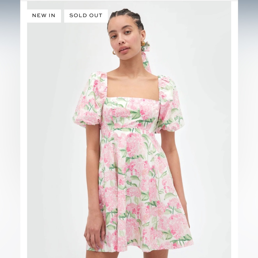 The Matilda Mini Dress in Pink Hydrangea